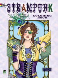 Dover Publications Carte de colorat Creative Haven Steampunk Coloring Book