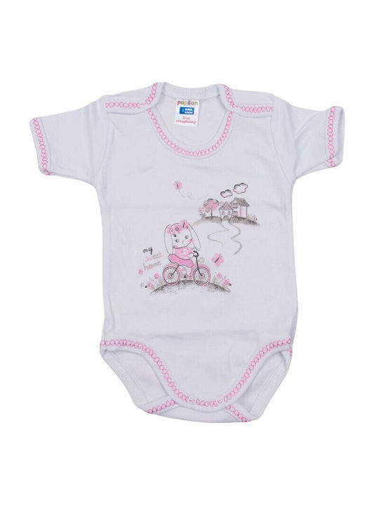 Papillon Kids Baby Strampler White-Pink