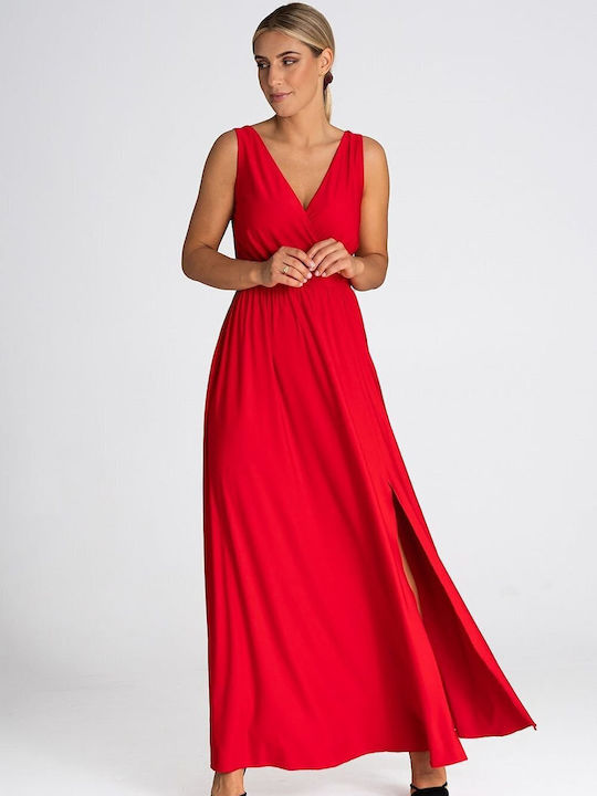 Figl Maxi Φόρεμα Κόκκινο