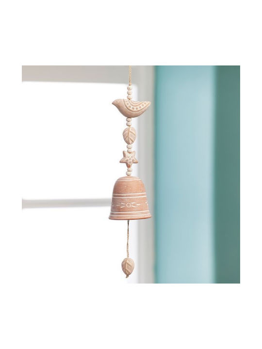 Synchronia Hanging Decorative made of Ceramic Material Μελωδος 42x9cm 1pcs