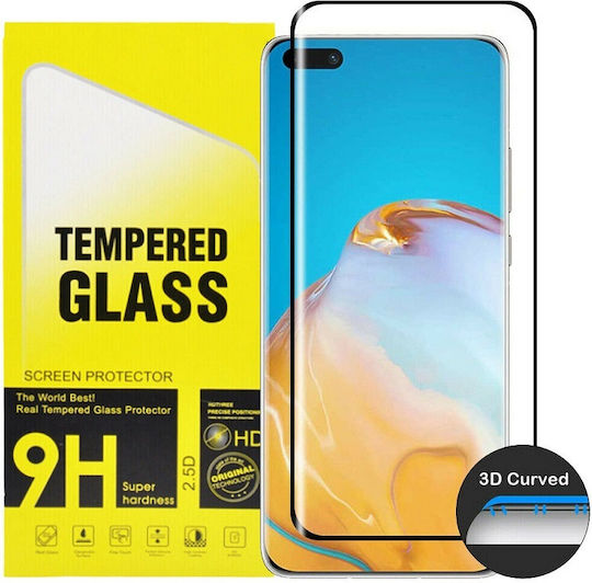 Vollkleber Vollflächig gehärtetes Glas Schwarz (Galaxy S22 Ultra 5G)