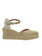 Ragazza Women's Leather Platform Espadrilles Beige