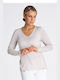 Figl Women's Blouse Long Sleeve Beige