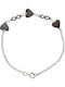 Damen Armband mit Design Herz aus Silber