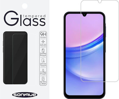 Sonique Hardy Glass 2.5D 0.33mm Vollkleber Vollflächig gehärtetes Glas 1Stück (Samsung Galaxy A15 4G / Galaxy A15 5G)