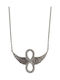 Colier din argint 925 cu aripi infinit 40 cm
