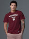 Redskins Herren Kurzarmshirt Burgundy