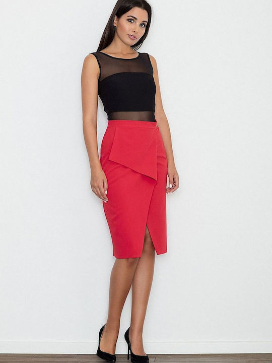 Figl Skirt in Red color