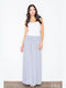 Figl Pleated Maxi Skirt in Gray color