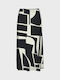 Vero Moda Hohe Taille Maxi Rock Black/White