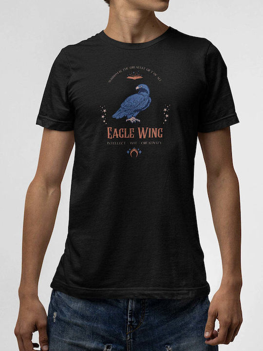 Men's Black Eagle Wing T-shirt