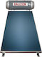 Gauzer Solar Water Heater 160lt Glass 2.4 sq.m. Low Height Selective