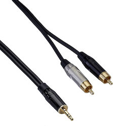 Bespeco 3.5mm male-2x RCA male 3m RKYMSJ300 Bespeco 3.5mm male-2x RCA male 3m RKYMSJ300