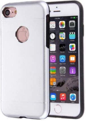 Motomo Back Cover Πλαστικό Ασημί (iPhone 6/6s)