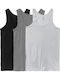 Men's Undershirts Sleeveless White/Grey/Black 3Pack