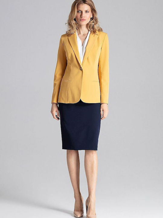 Figl Damen Blazer Gelb