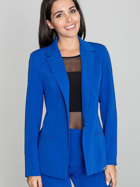 Figl Long Women's Blazer Blue