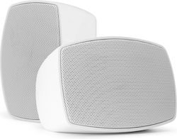 Power Dynamics Passive On-wall Speakers 40W (Pair) in White Color