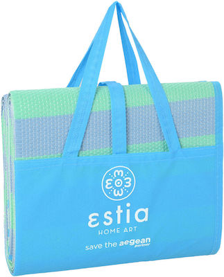 Estia Strandmatte Hellblau 180x180cm