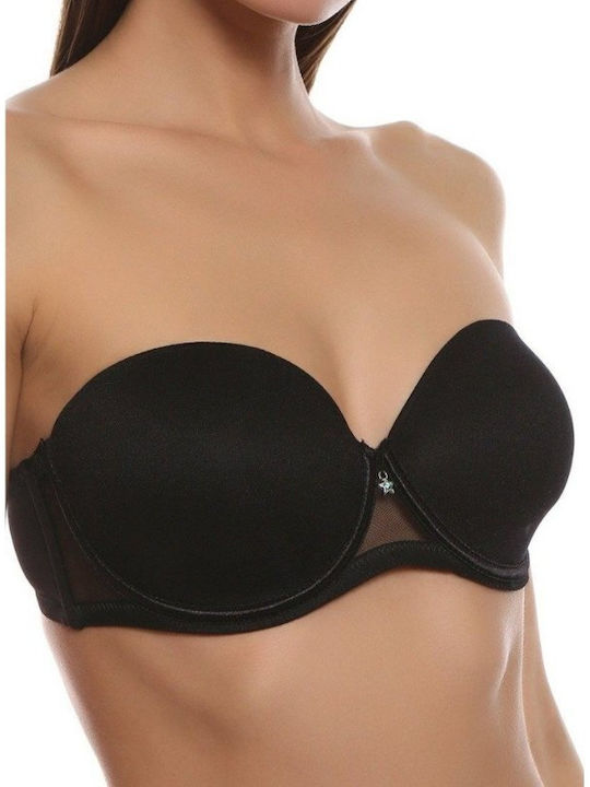 Creaciones Selene Esmeralda Bra with Light Padding Underwire Black