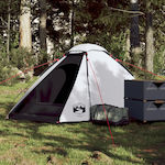 vidaXL Cort Camping Albă pentru 2 Persoane 255x150x105cm