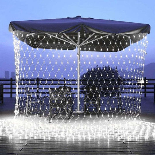 480 Λαμπάκια LED 11μ. x 100εκ. Ψυχρό Λευκό τύπου Δίχτυ