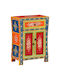 Bufet din Lemn Masiv cu Sertare Multicolor 53x30x74cm