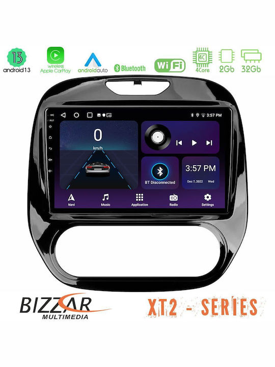 Bizzar Sistem Audio Auto 2DIN cu A/C (Bluetooth/USB/WiFi/GPS/Apple-Carplay/Android-Auto) cu Ecran Tactil 9"