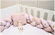 Baby Oliver Braided Inside Pink Crib Bumper 20x...