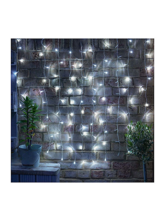 240 Λαμπάκια LED 2μ. x 200εκ. Λευκά τύπου Κουρτίνα