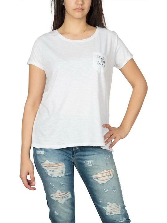 Ltb Damen Sportlich T-shirt Weiß