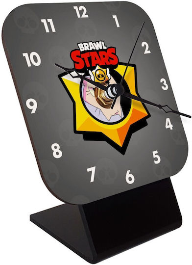 Koupakoupa Wooden Desktop Clock Brawl Stars Byron