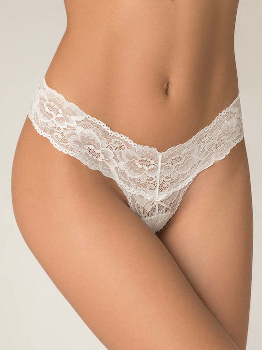 Milena by Paris Γυναικείο String με Δαντέλα Φυσ...