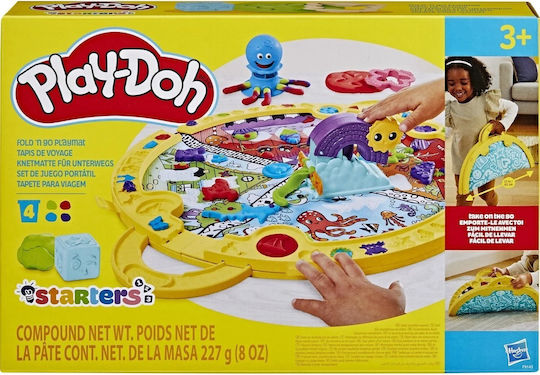 Hasbro Play-Doh Plasticine Game Fold N Go Playmat For 3+ Years 4pcs