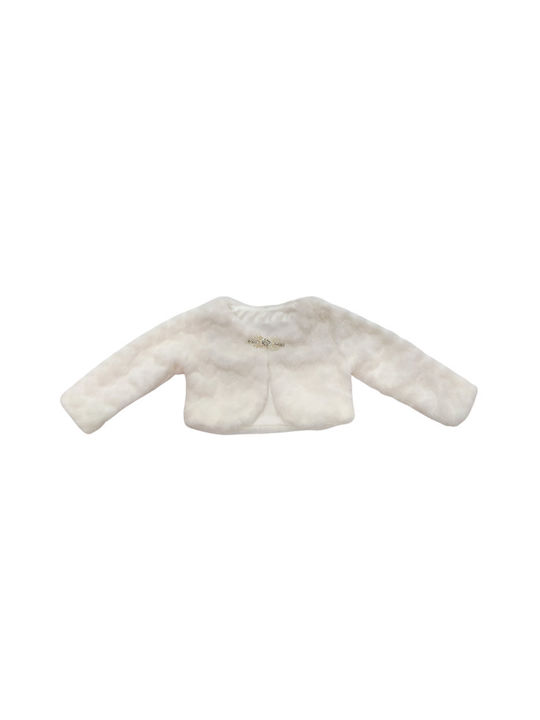 Baby Train Kids Fur Coat ecru