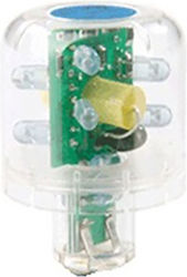 Λυχνια Led Ba15d 230vac Πορτοκαλι Σταθερη Lll Κορνα Φαρο Kll Auer
