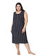 Sleeveless Nightdress Homewear 5192 Black