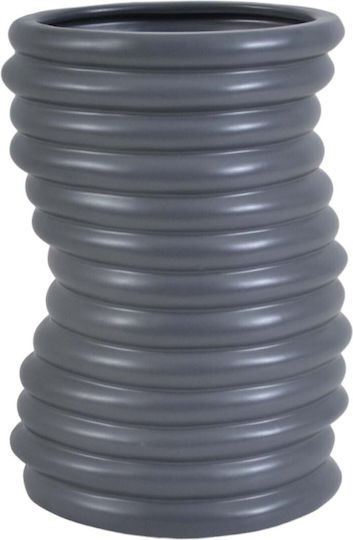 Ankor Διακοσμητικό Βάζο Κεραμικό Γκρι Φ17.6xΥ25cm