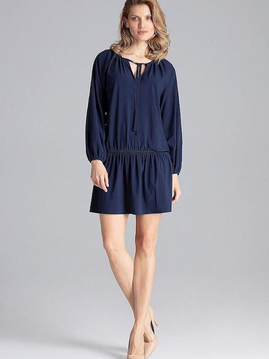 Figl Mini Dress Navy Blue