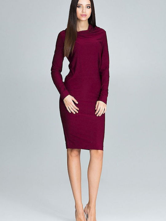 Figl Midi Dress Red