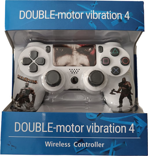 Doubleshock God War Ασύρματο Gamepad για PS4 Λευκό