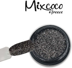 Mixcoco Glitzer für Nägel in Schwarz Farbe