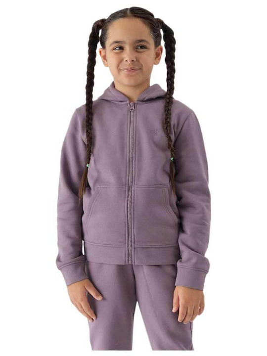 4F Kids Sweatshirt Cardigan Cotton with Hood Pu...