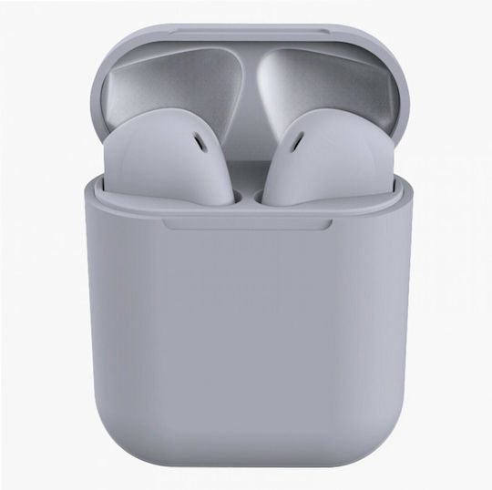 inPods 12 Earbud Bluetooth Handsfree Earphones with Sweat Resistance and Charging Case Gray