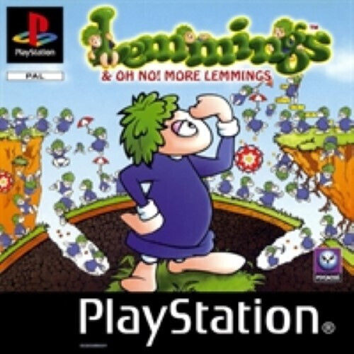 Lemmings & Oh No! More Lemmings PS1 Game (Used)