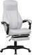US105 Melbourne Artificial Leather Gaming Chair with Footrest Gray