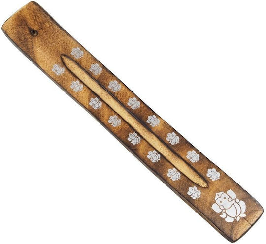 Ξύλινη Βάση Καύσης Αρωματικά Στικ Ganesha Incense Holder 26cm