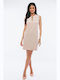 BelleFille Mini Shirt Dress Dress Cream