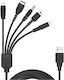 Nintendo Wii U Gba Sp Ds Lite Dsi 2ds 3ds Sony Psp Charging Cable 5 In 1 Oem New
