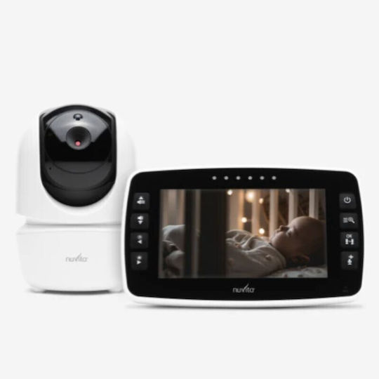 Nuvita 3045 Безжична бебешка монитор система с камера и екран 4.3" , двупосочна комуникация и мелодии